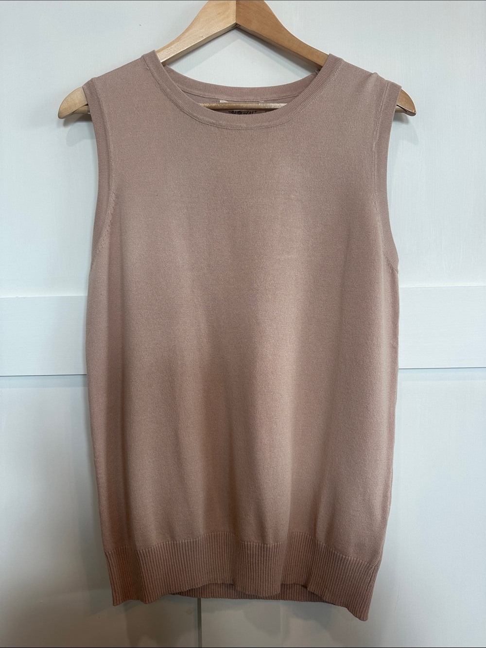 Vine & Love Sleeveless Knit Tank in Dusty Mauve